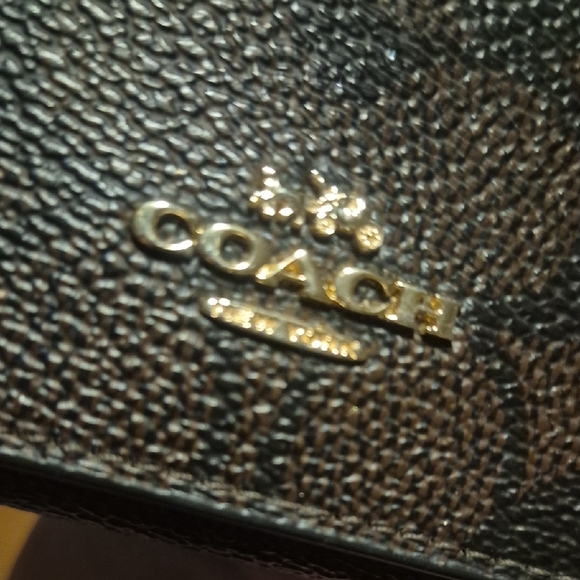 Coach Dark Brown Signature Wallet - Picture 2 of 4